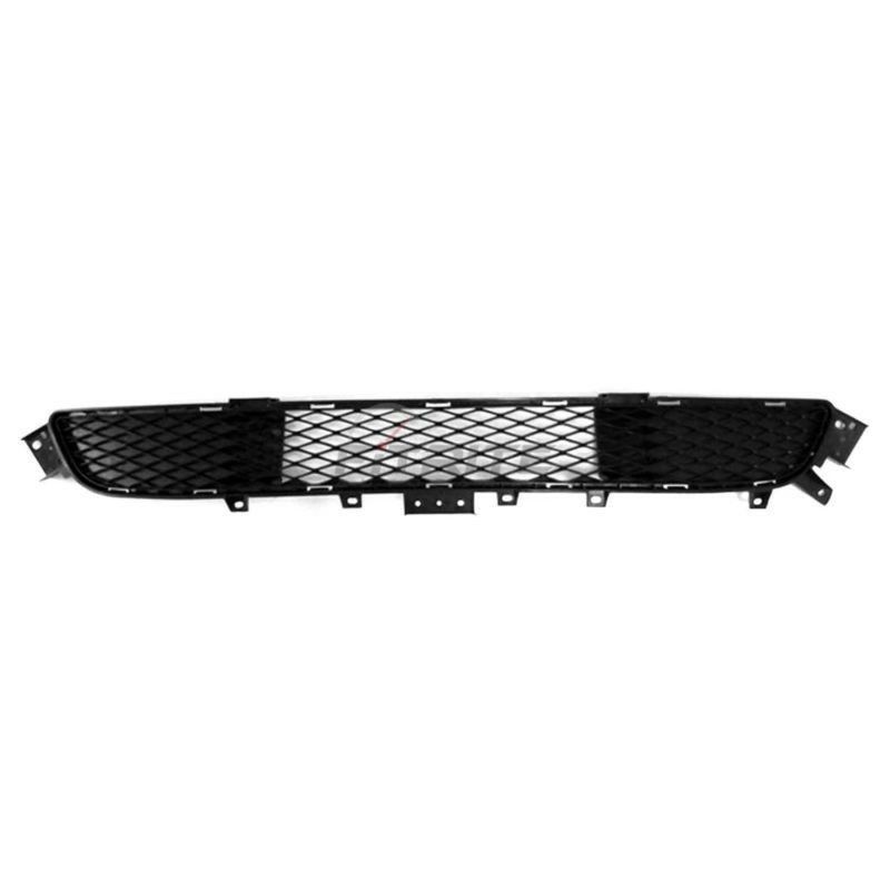 Bumper Grille For 2014-2015 Infiniti Q50 Center Textured Black Plastic